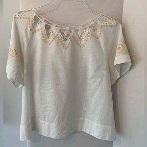 MADEWELL Embroidered Detailed Blouse